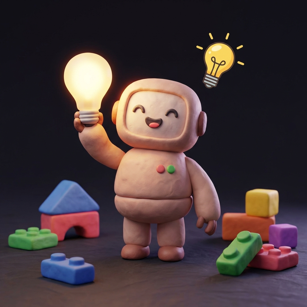 Robot with an idea